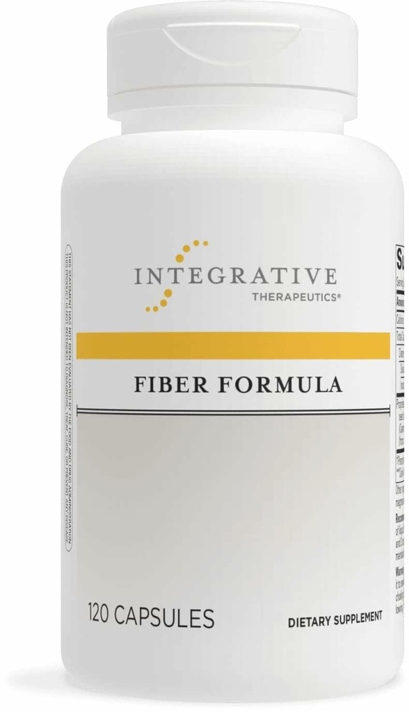 Integrative Therapeutics Fiber Formula - 건강한 소화를 위한 콜론 지원 보충교재* - Gut 건강 지원*를 위한 Dietary 섬유의 좋은 근원 - Dairy-Free & Vegan - 120의 캡슐 (24의 서빙)