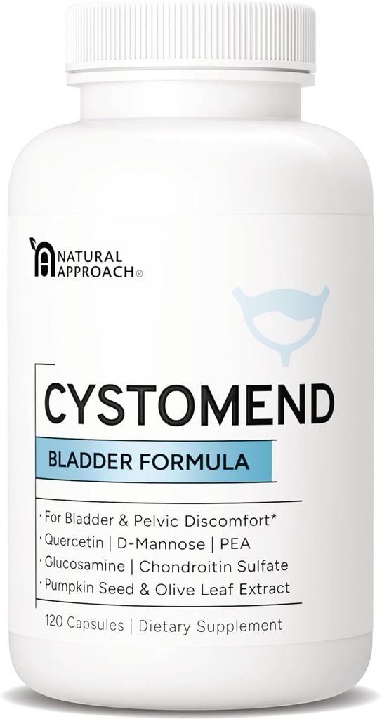 Bladder & Pelvic Discomfort 공식 - 지원 덜 Flares & Urgency* - Bladder & Urinary 건강을위한 프리미엄 보충 - 미국 제조 및 제 3 자 테스트 - 120 캡슐