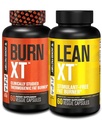 Jacked Factory Burn XT Thermogenic 뚱뚱한 가열기 & Lean XT 카페인 자유로운 체중 감소 보충교재
