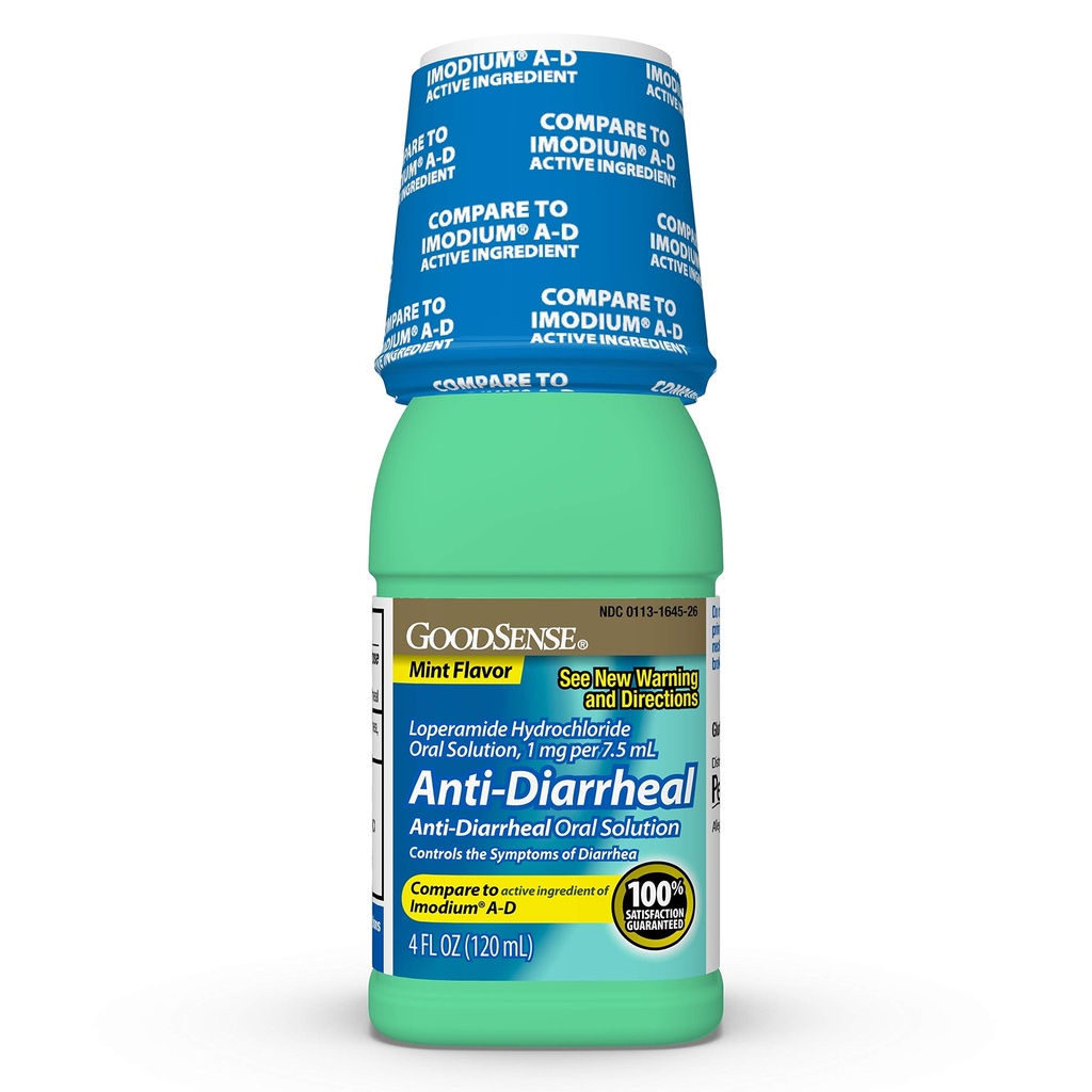 좋은 냄새 반대로 Diarrheal 약, Loperamide 염산염 구두 해결책, 7.5 mL, Mint, 4 Fl Oz 당 1 mg