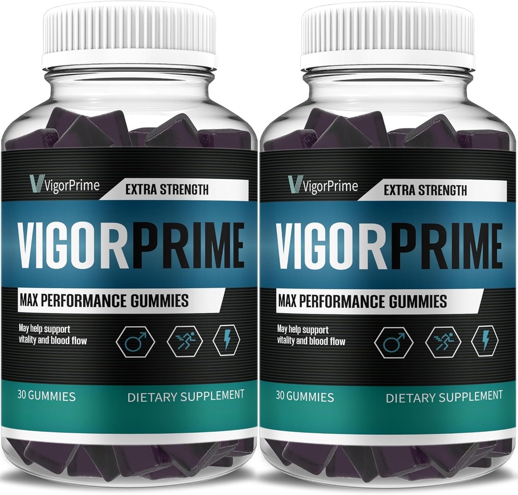 (2 팩) 활기 주요한 성과 Gummies 주요한 활기 XL 거미 보충교재, 활기 주요한 XL 최대 힘 진보된 Shilajit 바다 Moss Fenugreek Gummies 전반적인 에너지 활력 지원 (2 달 공급)