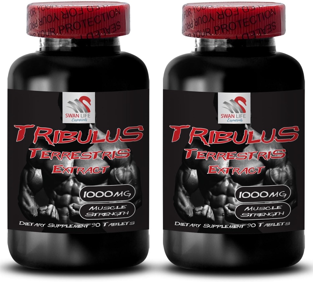 Natural Stamina Boost - TRIBULUS TERRESTRIS Extract - 강도 및 활동 지원, 에너지 최적화 포뮬러, 플랜트 기반 전원, 바디 성능 혼합, 활성 복구, 에너지 흐름 2Bot 180Tabs