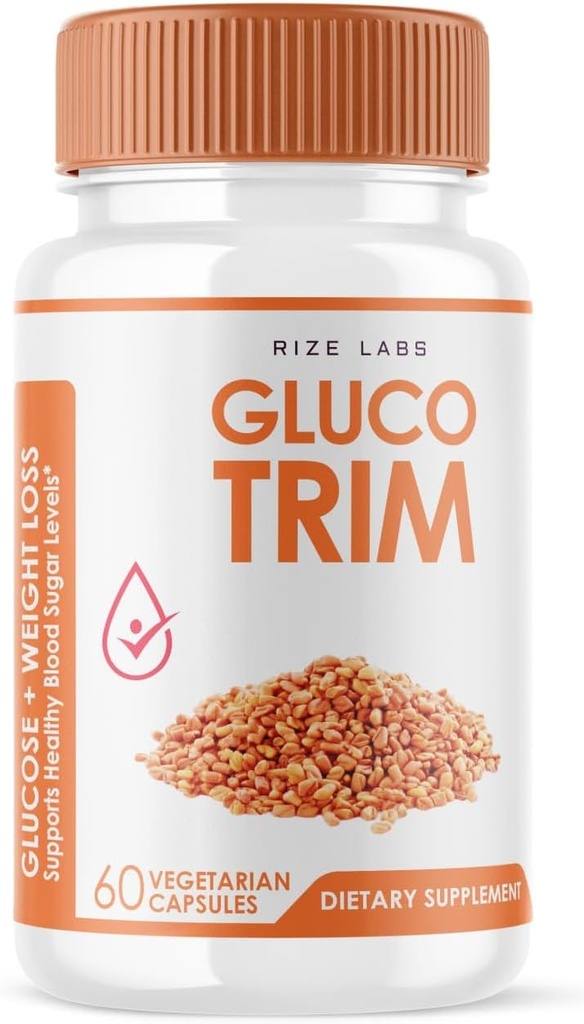 GlucoTrim - GlucoTrim 구강 캡슐 안정된 건강한 수준을 유지, 모든 자연 혈액 다이어트 보충, GlucoTrim 최적화 건강을위한 고급 공식, Gluco 트림 리뷰 (60 캡슐)