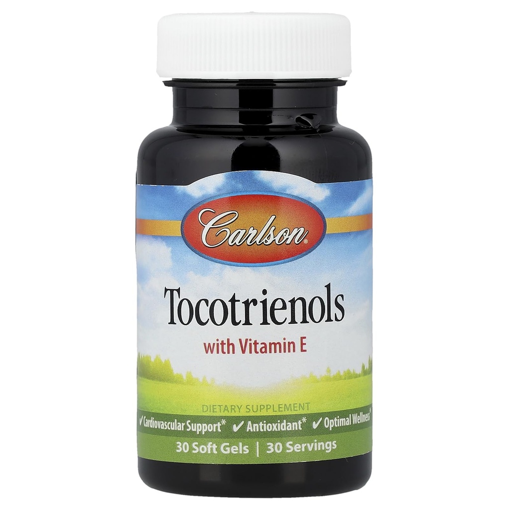 자연적인 비타민 E, 30 Softgels를 가진 Carlson 실험실 Tocotrienols