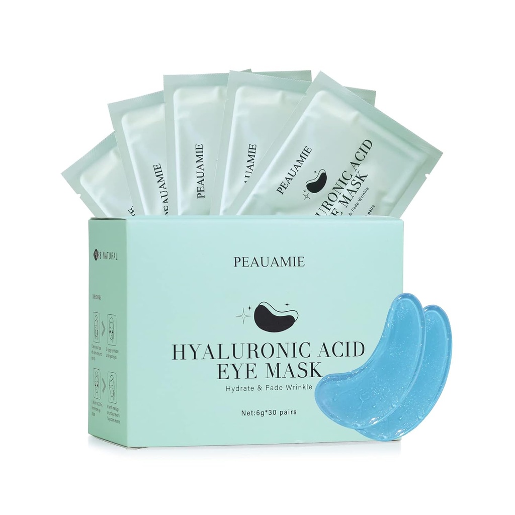 눈의 밑에 헝겊 조각 Hyaluronic 산 눈 가면 및 퍼프런트 주름 눈 부대 30 쌍