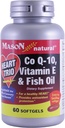 Mason 자연적인 Co Q-10, 비타민 E와 물고기 기름, 60 Softgels (2의 포장)