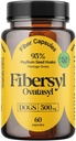 개 소화 건강을위한 FiberSyl Ovatasyl Prebiotics - 변비 완화 및 지원을위한 개 섬유 보조제 - 개 소화 문제를위한 심리 Husk Seed - 개 발판 경화제 - 60 캡슐