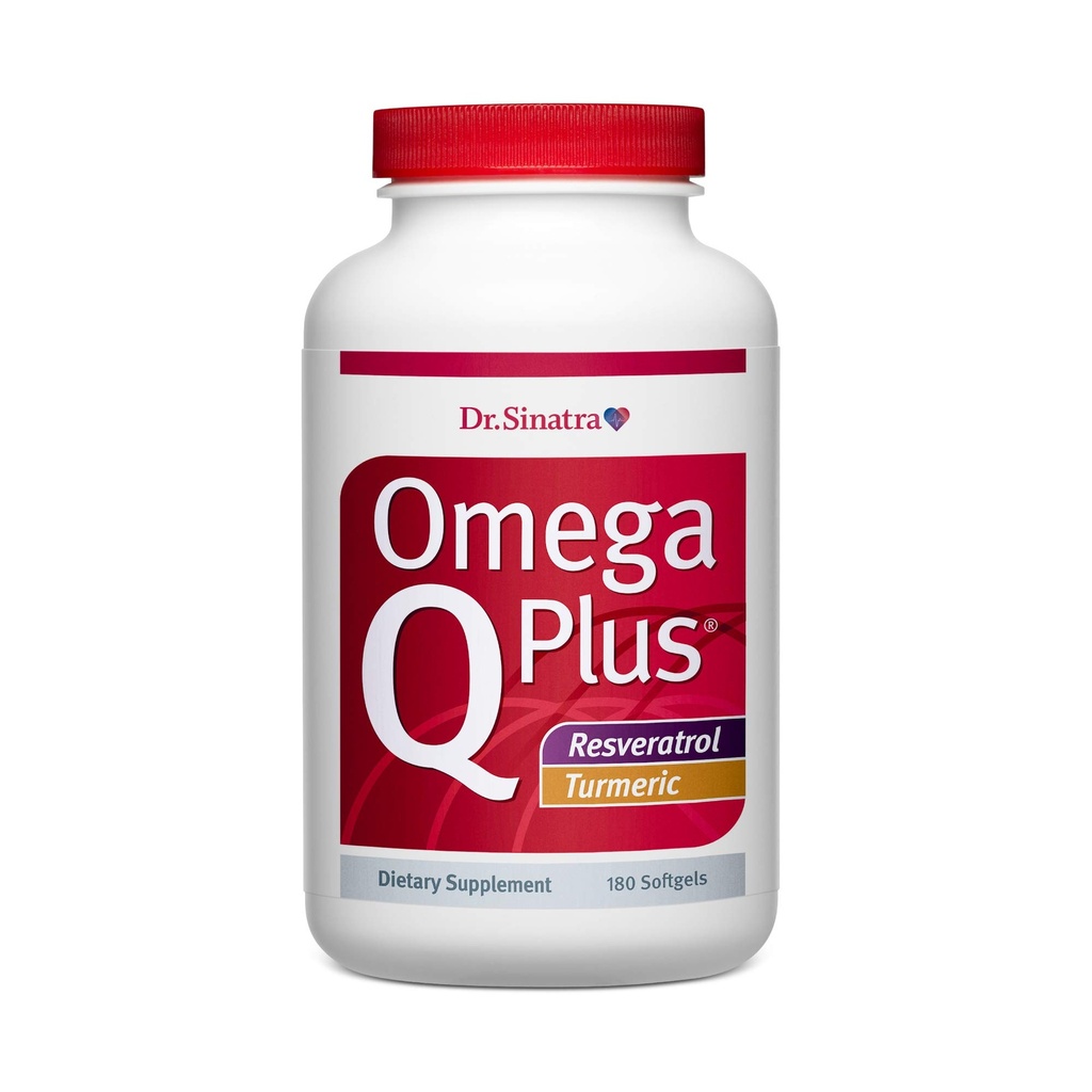 Sinatra Omega Q Plus Resveratrol 및 Turmeric 박사 - 건강한 혈액 흐름 및 건강한 염증 응답 (90 일 공급)에 대한 CoQ10 지원과 Omega-3 보충