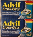Advil Liqui-Gels 미니, 병 당 80 캡슐 (3 병)