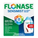 Flonase Sensimist Allergy Relief Nasal Spray for Non-Drowsy, 24Hour Multi-Symptom 알레르기 완화 – 120 스프레이 (패키지 2)