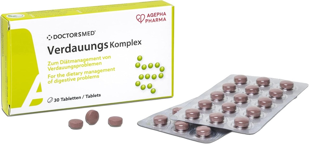 Verdauungs Digestive 보충교재 정제 | 자연적인 대안은 Bloating, Indigestion, Cramps 및 Constipation에 대하여 효소 도움 | 100% 자연적인 성분 | Indigestion 기복 정제
