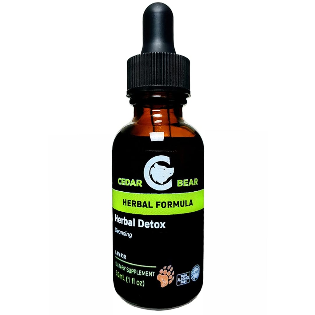 Cedar Bear - 초본 Detox 액체 초본 보충교재 그것은 깊은 Detox Cleansing 그 도움 Clear Organs and Tissues of Environmental Toxins 1 Fl Oz