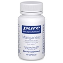 퓨어 캡슐화 망간(Aspartate/Citrate) | 커넥티드 티슈 및 보네를 위한 Hypoallergenic Trace Mineral Supplement | 60 캡슐