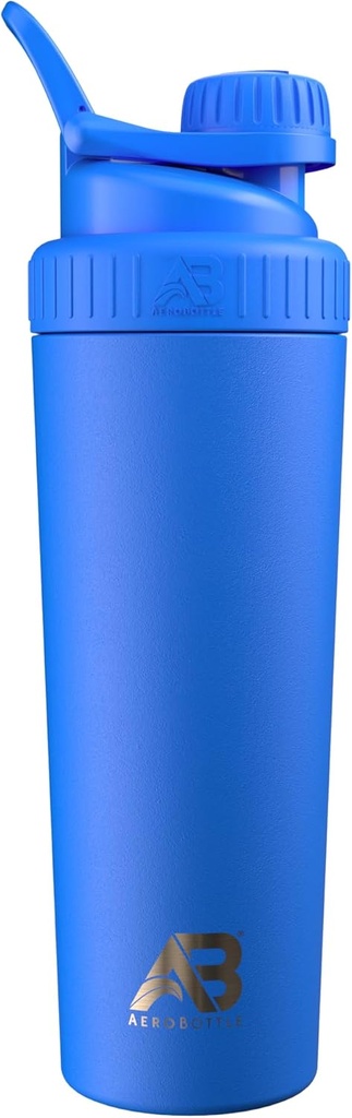 AeroBottle Cryo 셰이커 컵, 격리된 스테인리스 물병 및 단백질 셰이커, Turbulent 섞는 기술, 혼합 공 또는 Wisk, 26oz, Artic 바다 파랑을 가진 혼합 단백질과 전 운동