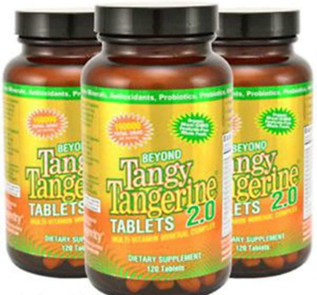 Tangy Tangerine 2.0 Multi-Vitamin & Mineral Complex를 넘어서 영성 - 천연 및 전체 식품으로 제작 | 160,000 ORAC | 120 정제 - 3-Pack