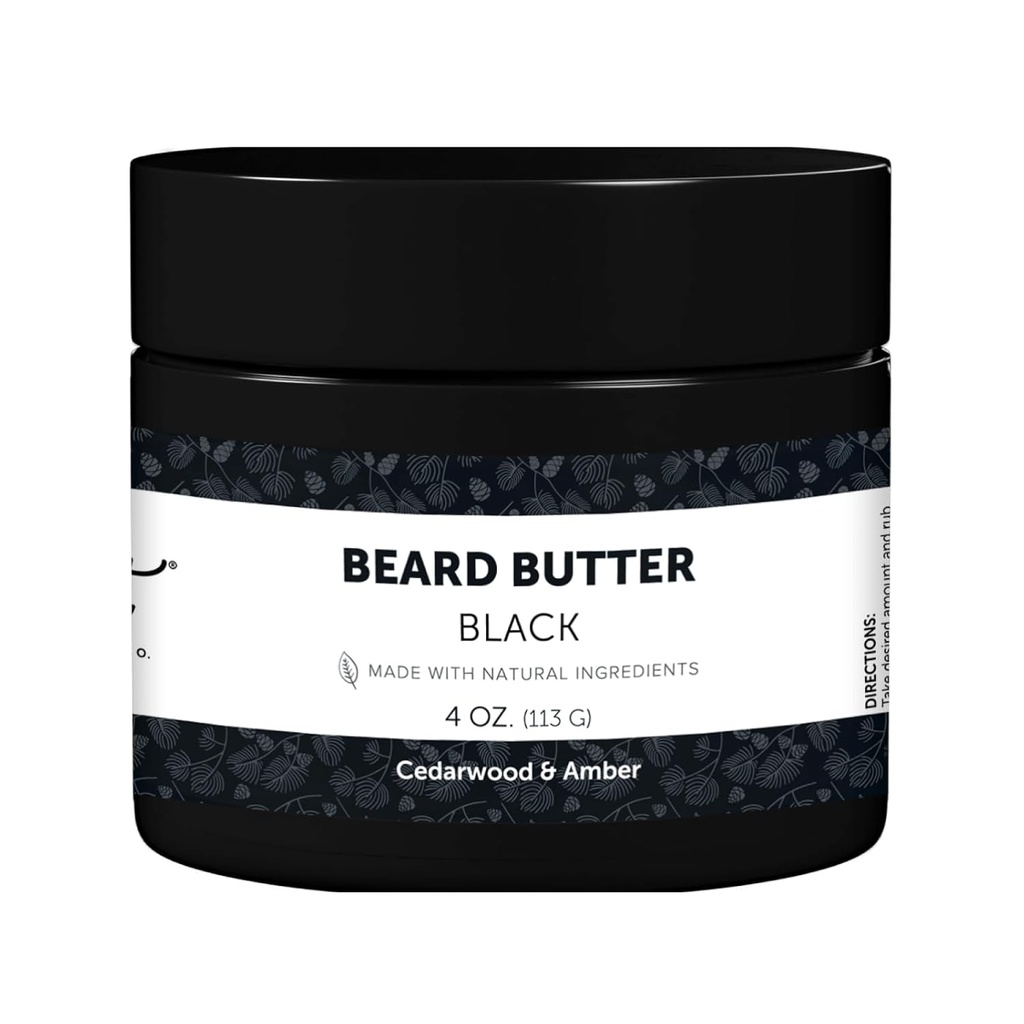 Detroit Grooming Co. Beard Butter for Men|소프트렌즈・소프트렌즈・드라이어&샤 버터 | 블랙 스센트, 4oz