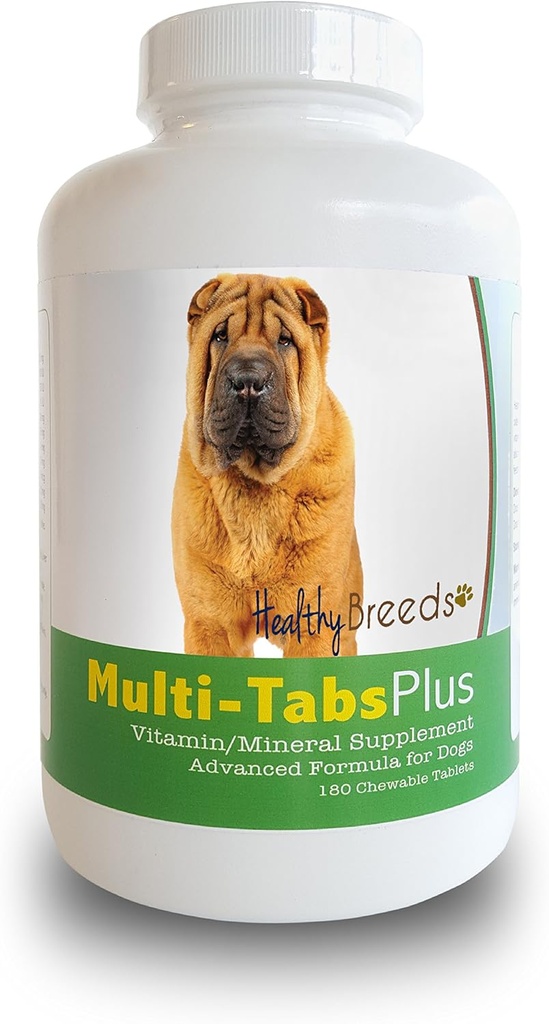 건강한 Breeds 중국 Shar Pei Multi-Tabs 플러스 Chewable 정제 180 조사