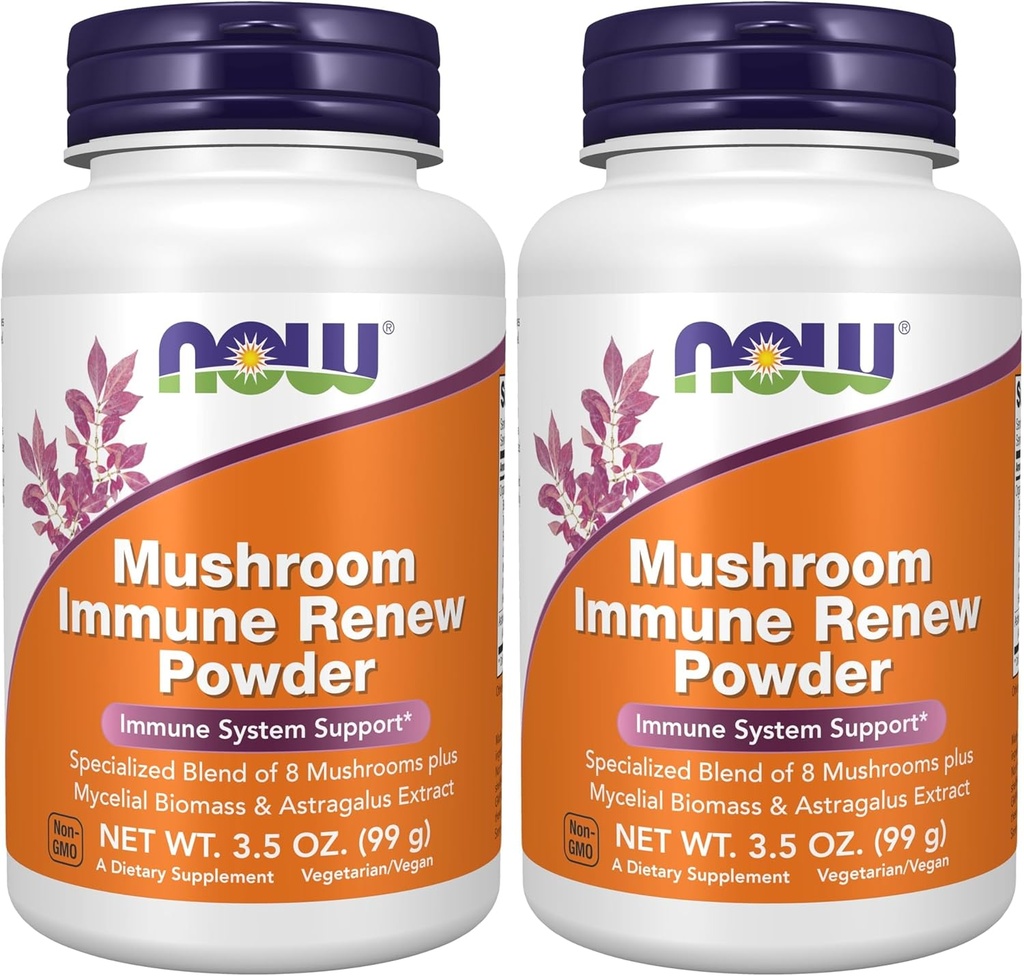 지금 보충 교재, Astragalus 뿌리 추출물, Immune 체계 Support*, 3.5 Ounce (포장 2)를 가진 버섯 Immune 갱신