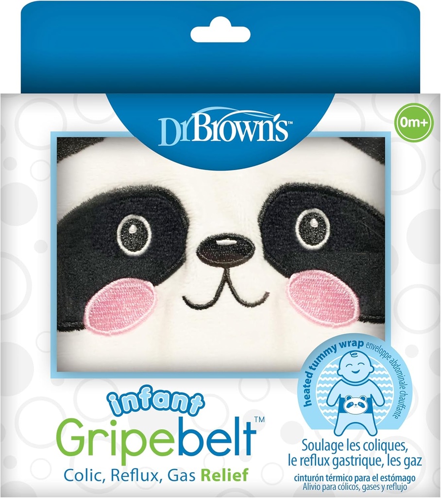 브라운의 유아 Gripebelt Heated Belly Band 박사는 Gentle Warmth와 Compression, Panda, 0m+와 함께 아기의 맛있는