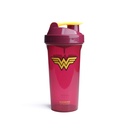 Smartshake 라이트 정의 리그 단백질 셰이커 병 800ml - DC 만화 물병, 단백질 쉐이크와 단백질 분말을 위한 누설 방지 BPA 자유로운 체육관 셰이커 병 - 경이 여자 로고