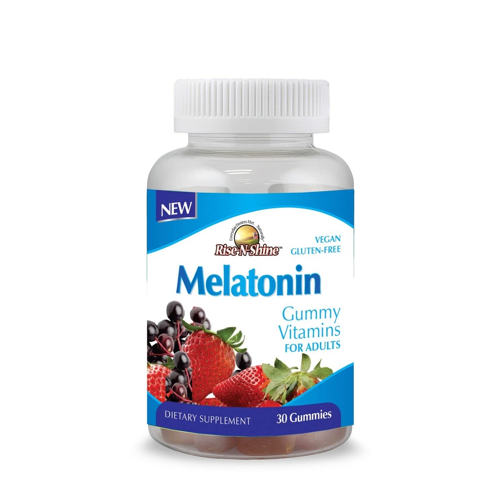 Rise-N-Shine Melatonin 성인 Gummies 5mg의 Melatonin 당 Gummy 서빙 30 조사