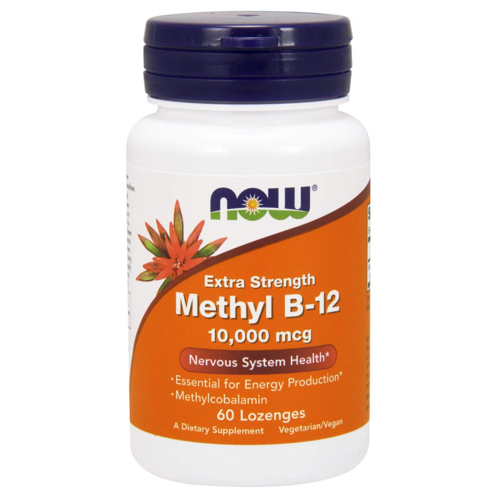 지금 음식 메틸 B-12 10000 mcg, 60 Lozenges (2의 포장)
