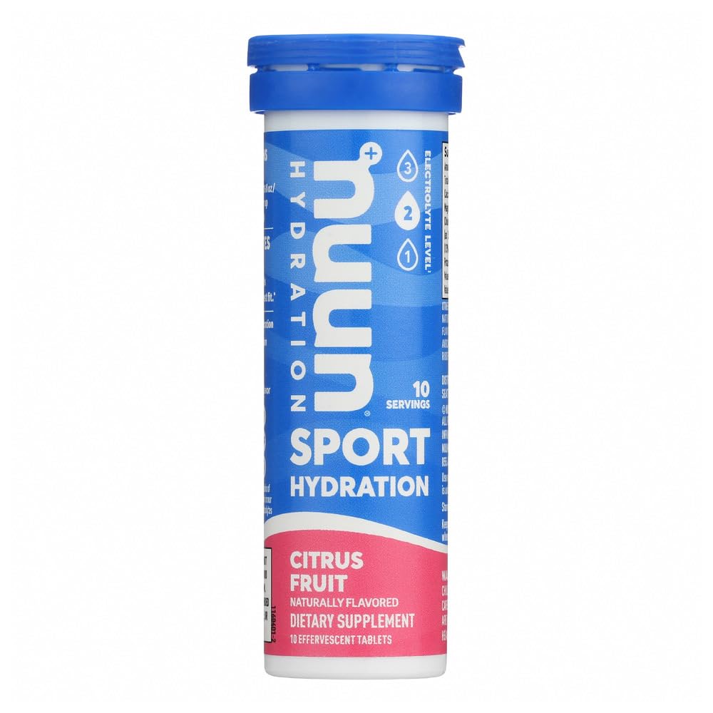 Nuun Active Citrus Fruit Electrolyte 강화 음료 정제 (6 팩 10)