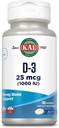 KAL 비타민 D3 1000 IU Softgels (25 mcg), 비타민 D, 칼슘 흡수, 뼈 건강, 면역 지원 보충교재, 액체 채워진 ActivGel, Soy 없이 만드는, 100개의 서빙, 100 Softgels