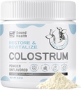 인간을 위한 Colostrum 보충교재 분말 - Gut 건강을 위한 유기 Bovine Colostrum 보충교재, 머리 성장, 면역 지원 - Unflavored (73의 서빙)
