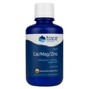 Trace Minerals | Liquid Cal/Mag/Zinc | 칼슘, 마그네슘, 아연, 비타민 D3 보충 | 정상적인 티슈, 근육, 뼈 조밀도 지원 | 천연 피냐 콜라다 맛 | 16 인분, 16 인분.