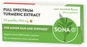 SONA Turmeric Pastilles, 입에 용해, 캡슐에 비해 curcumin의 600% 높은 흡수