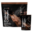 Protein + Collagen Powder | 23g Protein (Grass-Fed Whey + Collagen) | 3.7g BCAAs | 근육 및 관절 건강 지원 | 글루텐 & 콩 무료 | 인공 성분 | 15 Sachets - 초콜릿