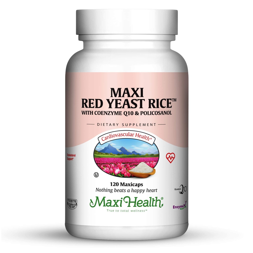 Maxi Health Kosher Maxi Red Yeast Rice with Coenzyme Q10 & Policosanol (약 120 개)