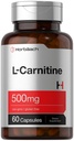 Horbäach L Carnitine 보충 500mg | 60 캡슐 | L-Carnitine L-Tartrate | 비 GMO 및 글루텐 무료