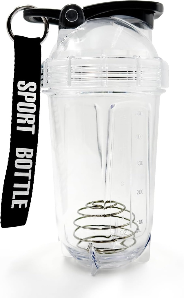 믹서 셰이커 병, 500ml/16oz의 접지 닦은 기계 안전, Shatterproof의 휴대용 전 운동 호리한 단백질 음료 컵, 혼합 칵테일 크리스마스, 남성 여성을위한 선물, 성인을위한 흰색 코끼리 선물
