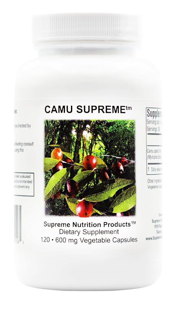 Supreme Nutrition Camu Supreme, 120 Pure Camu Camu 과일 채식 캡슐