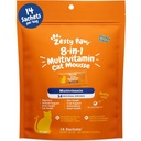 Zesty Paws 8-in-1 Multivitamin Cat Vitamins & Supplements Mousse - 실내 고양이를위한 고양이 비타민 - 식이 요법은 Gut, Immune, Heart, Skin & Coat Support - 치킨 14ct을 위해 자릅니다.