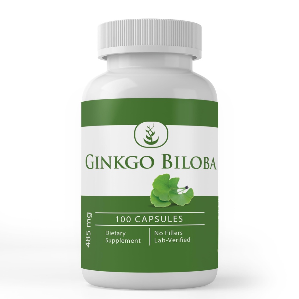 PURE ORIGINAL INGREDIENTS 은행나무 Biloba, (100 캡슐) 항상 순수, 첨가제 또는 필러 없음, 실험실 검증