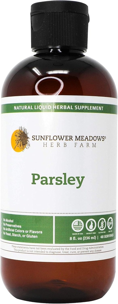 Parsley 액체 초본 보충교재 - 8oz 알콜 자유로운, 유기 성분으로 만드는 비 GMO