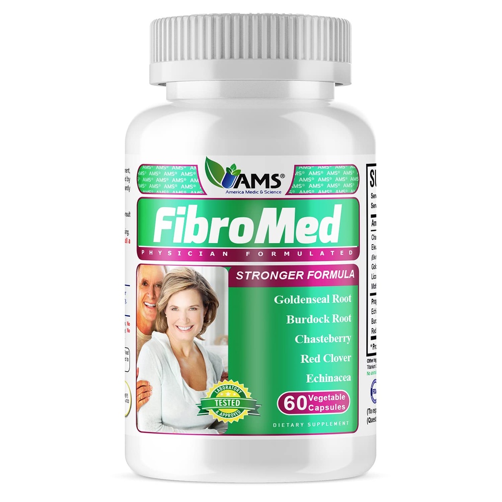 미국 Medic & Science FibroMed (60 캡슐) | 여성을위한 호르몬 균형 보충 | Chasteberry, Red Clover, Echinacea 및 기타 천연 허브와 | Reproductive Health 지원