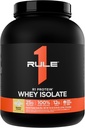 규칙 1 R1 단백질 Whey Isolate - 25g Protein & 6g BCAA로 독점적으로 운동 회복을위한 Isolated & Hydrolyzed 소스 (5 파운드 *, 바나 크림)