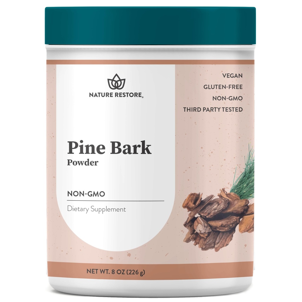 Nature Restore Pine Bark Extract Powder, 8 온스 / 226 그램, 95 퍼센트 Proanthocyanidins, Vegan, 글루텐 무료, 비 GMO 표준