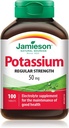 Jamieson 칼륨 50 mg, 100 정제