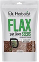 Dr. HERBALIST Flax Seeds 400g, Linum Usitatissimum, Alsi Seeds, Super Food, Essential Omega Fatty Acids, 플랜트 기반 단백질 및 섬유, 스무디, 베이킹, 쉬운 소화 및 흡수를위한