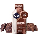 GU Energy Original Sports Nutrition Energy Gel, Vegan, Gluten-Free, 8-Count Tri-Berry 및 Amino Acid 및 Electrolytes와 초콜릿 향료