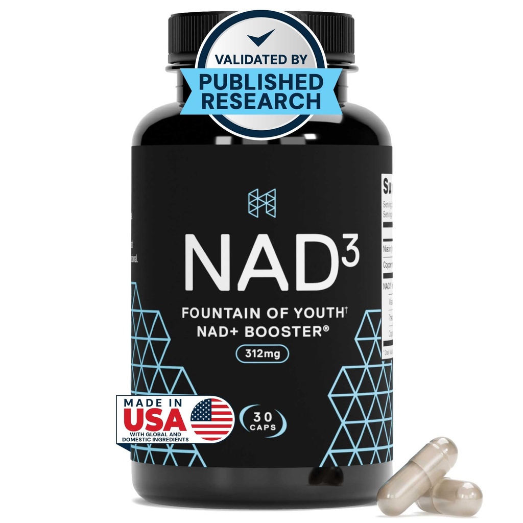 HPN NAD + 부스터 - 남성 및 여성을위한 니코틴 아미드 리보사이드 대안 (NAD3)| 노화 방지 NRF2 활성제, 서빙 당 312 mg – Longevity & Cellular Health, 30 Veggie 알약에 대한 천연 에너지 보충