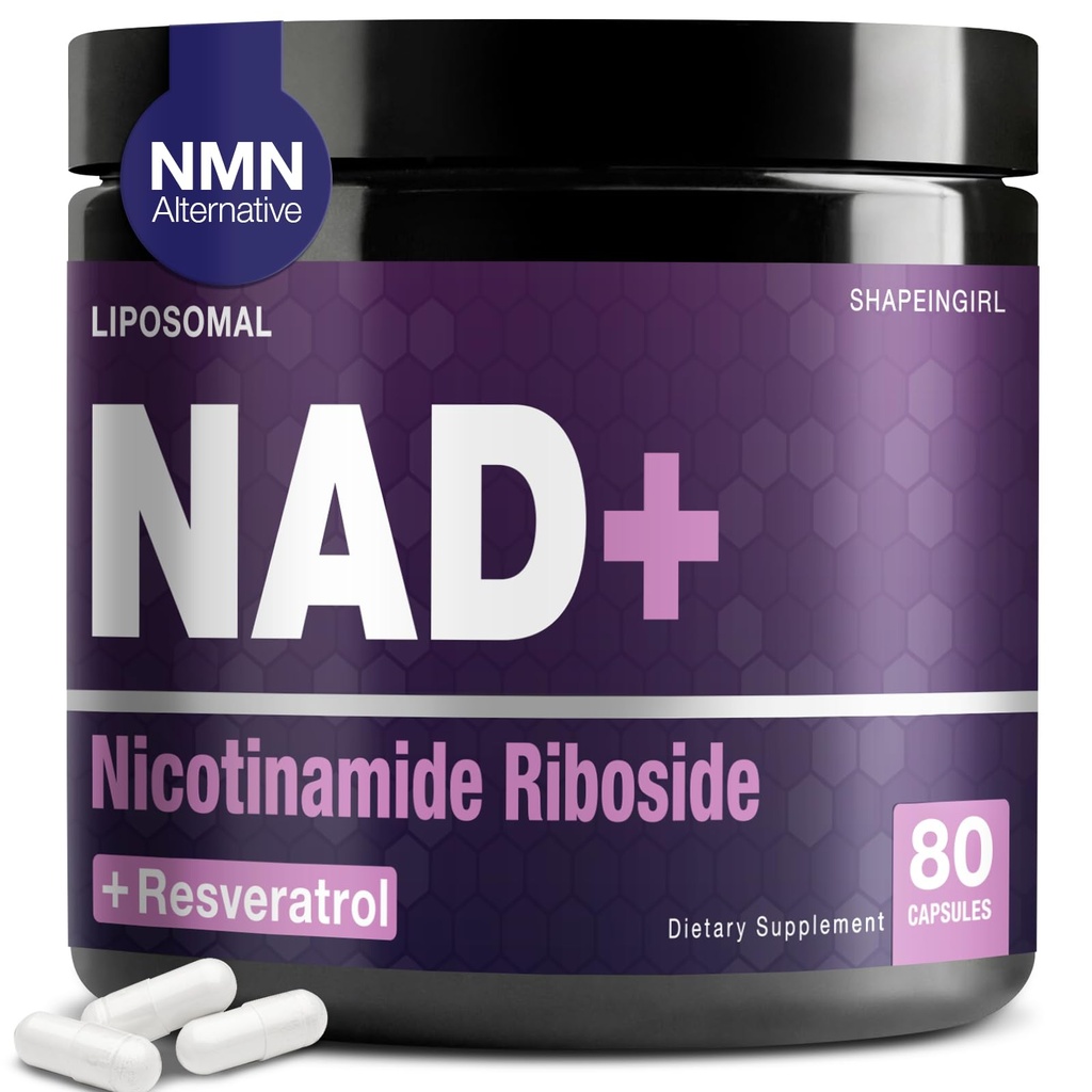 NAD 보충교재 - Nicotinamide Riboside Resveratrol 900mg의 여성과 남자를 위한 Liposomal NAD 보충교재, NAD 플러스 순수한 유기