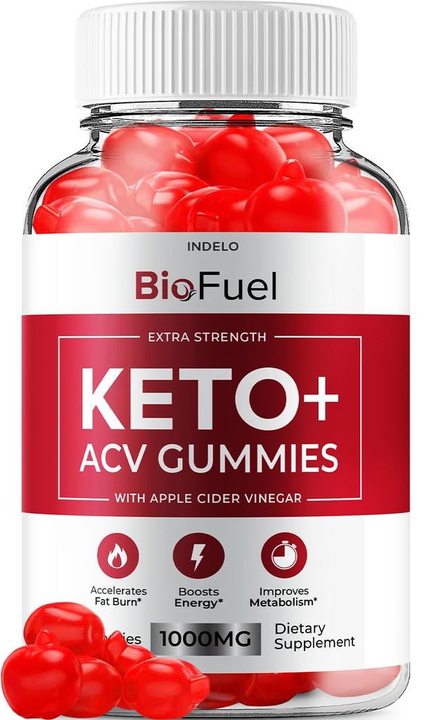 Bio Fuel Keto ACV Gummies - 고급 공식 BioFuel Keto Plus ACV Gummies Apple Cider Vinegar Bio Fuel ACV, 무게 관리 Gummies 다이어트 보충 리뷰 남자 여자 (60 Gummies)