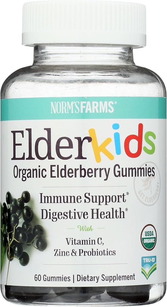NORMS 농장 유기 Elderkids 면역 지원, 60 CT