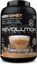 혁명 영양, 높은 Whey, 단백질 분말 2LB, Whey Isolate, 글루텐 무료, 남성 및 여성을위한 Lean 근육 질량, 스쿠 퍼 당 단백질 25g, 908 g, 24 서빙 (Iced Cappuccino, 2 파운드)